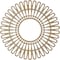 Ekena Millwork Cornelius Wood Fretwork Pierced Ceiling Medallion, Hickory, 24"OD x 8 7/8"ID x 1/4"T CMWP24X0250CRHI - alternate 5